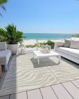 LOOMLAN Rugs Solstice Beige Washable Indoor-Outdoor Rug