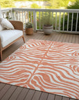 LOOMLAN Rugs Solstice Coral Washable Indoor-Outdoor Rug