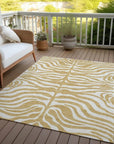 LOOMLAN Rugs Solstice Gold Washable Indoor-Outdoor Rug