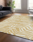 LOOMLAN Rugs Solstice Gold Washable Indoor-Outdoor Rug