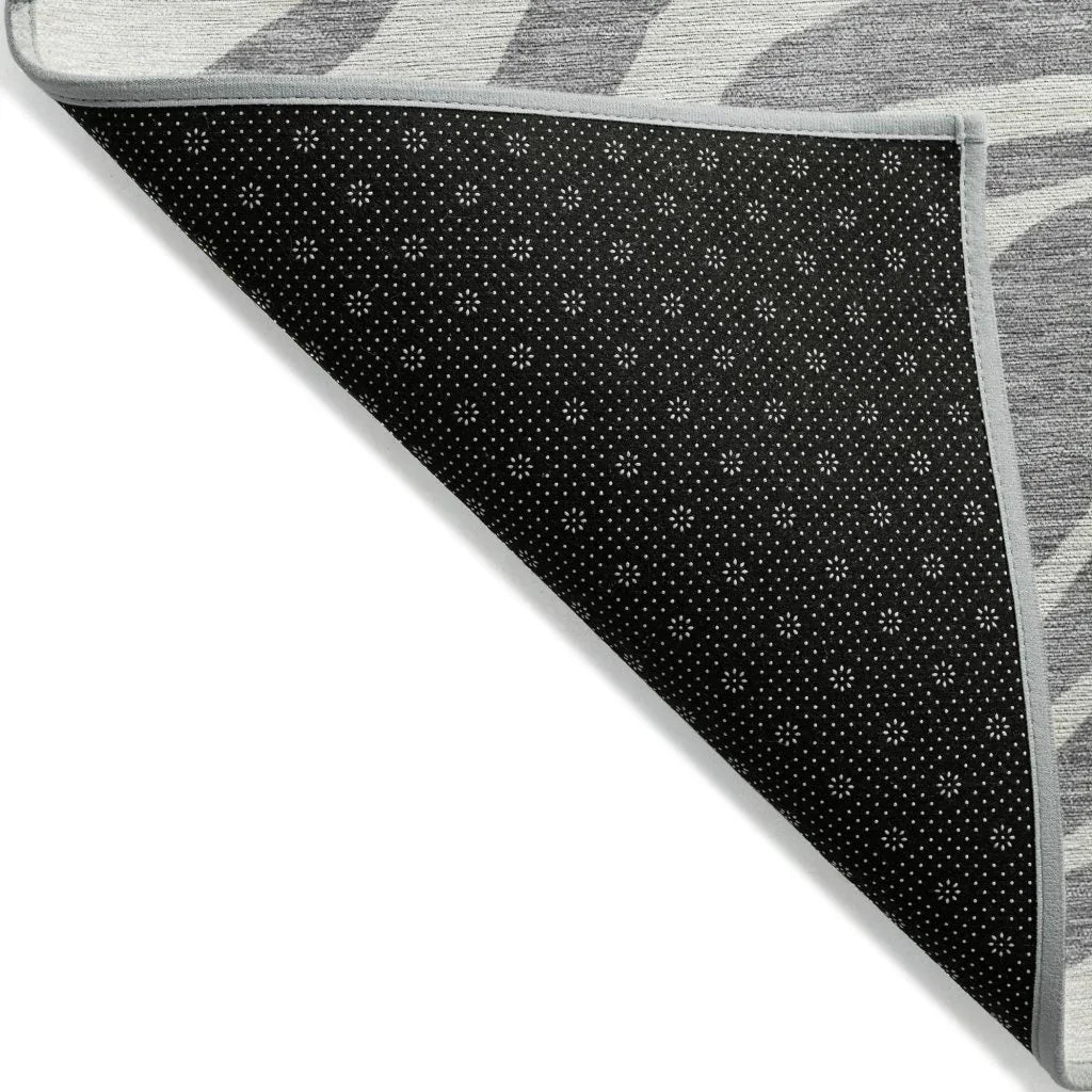 LOOMLAN Rugs Solstice Gray Washable Indoor-Outdoor Rug
