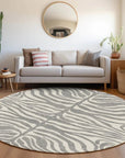 LOOMLAN Rugs Solstice Gray Washable Indoor-Outdoor Rug