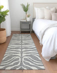 LOOMLAN Rugs Solstice Gray Washable Indoor-Outdoor Rug