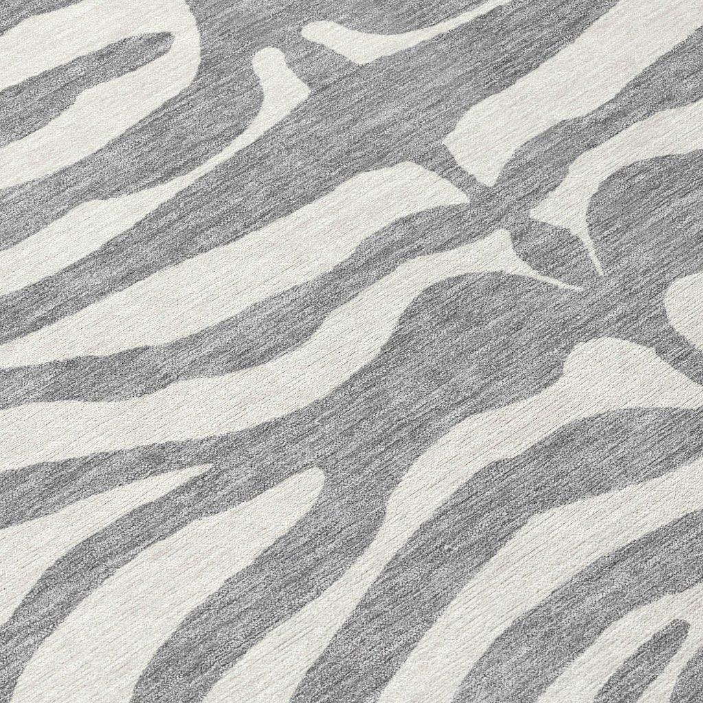 LOOMLAN Rugs Solstice Gray Washable Indoor-Outdoor Rug