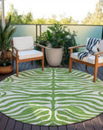 LOOMLAN Rugs Solstice Green Washable Indoor-Outdoor Rug