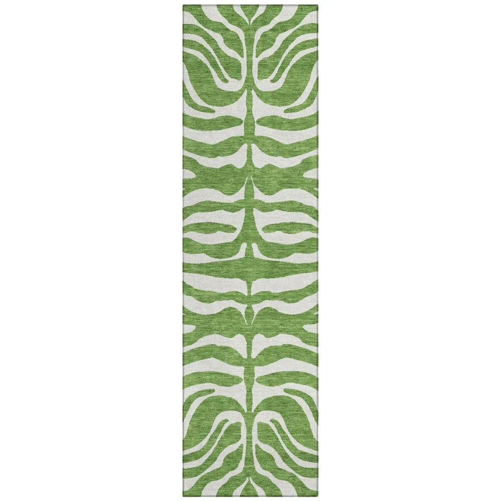 LOOMLAN Rugs Solstice Green Washable Indoor-Outdoor Rug