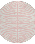 LOOMLAN Rugs Solstice Pink Washable Indoor-Outdoor Rug