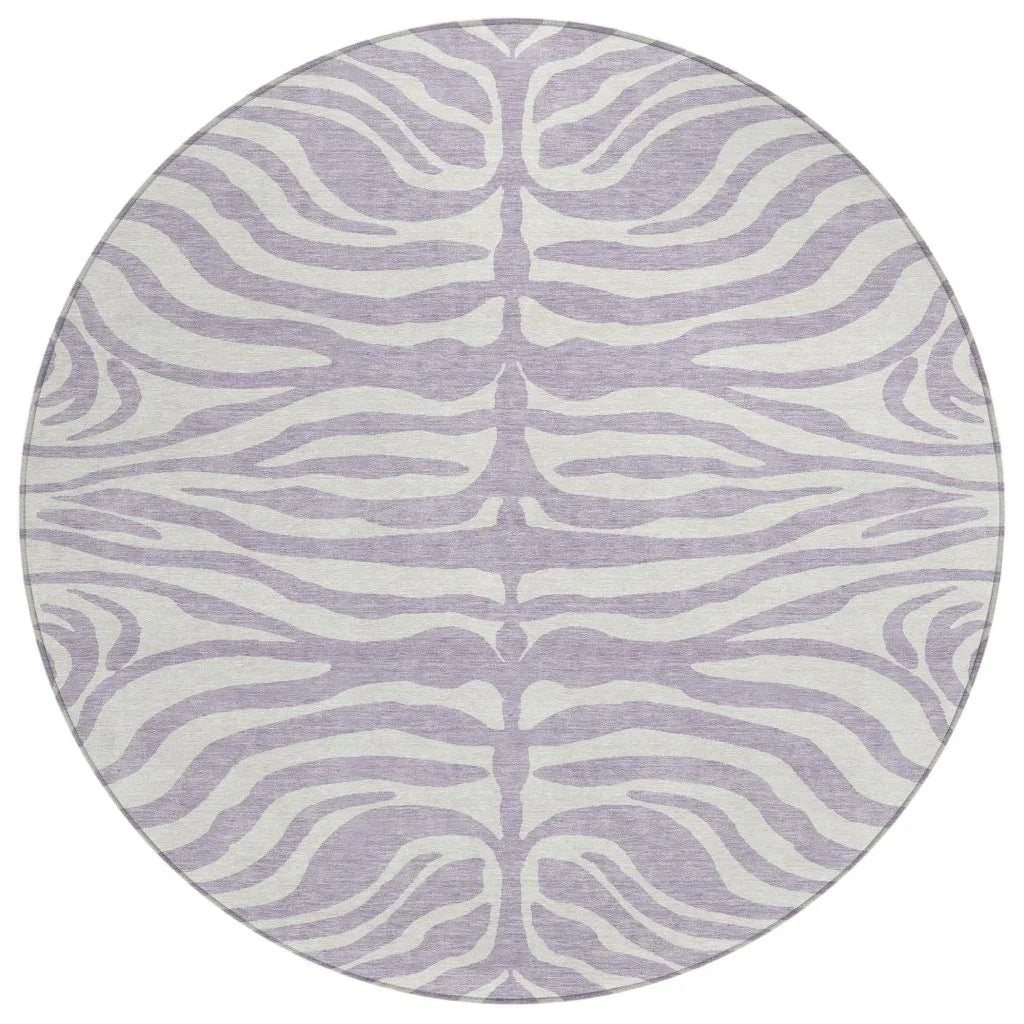LOOMLAN Rugs Solstice Purple Washable Indoor-Outdoor Rug