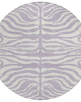 LOOMLAN Rugs Solstice Purple Washable Indoor-Outdoor Rug