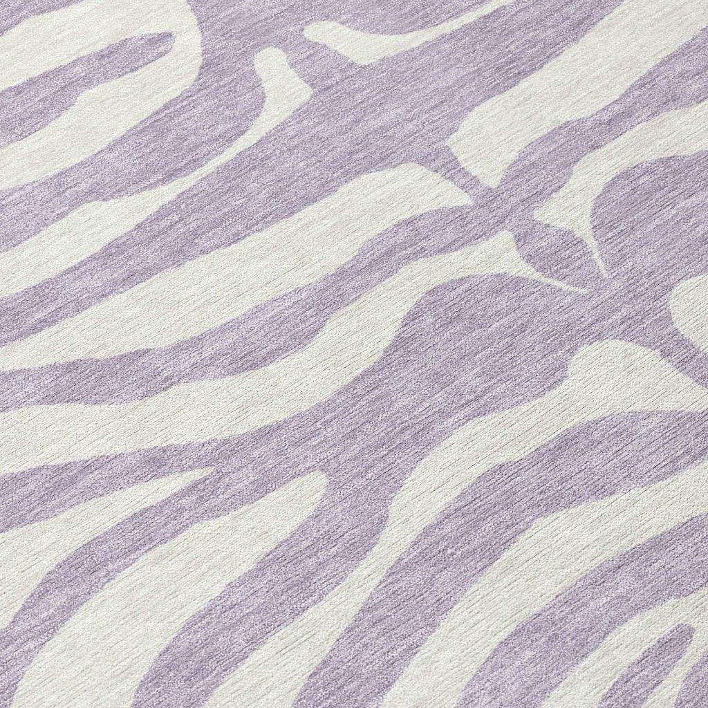 LOOMLAN Rugs Solstice Purple Washable Indoor-Outdoor Rug