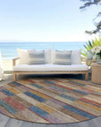 LOOMLAN Rugs Solvia Beige Washable Indoor-Outdoor Rug