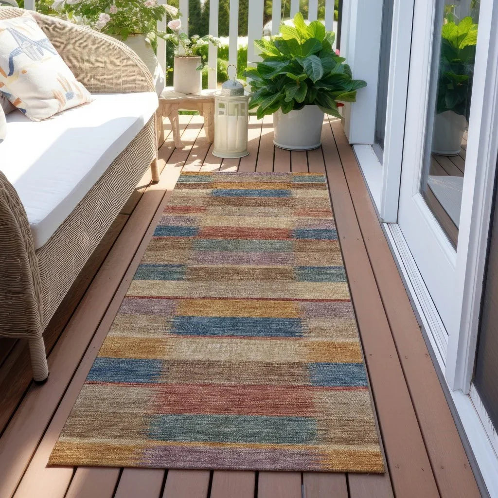 LOOMLAN Rugs Solvia Beige Washable Indoor-Outdoor Rug