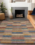 LOOMLAN Rugs Solvia Beige Washable Indoor-Outdoor Rug