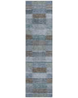 LOOMLAN Rugs Solvia Blue Washable Indoor-Outdoor Rug