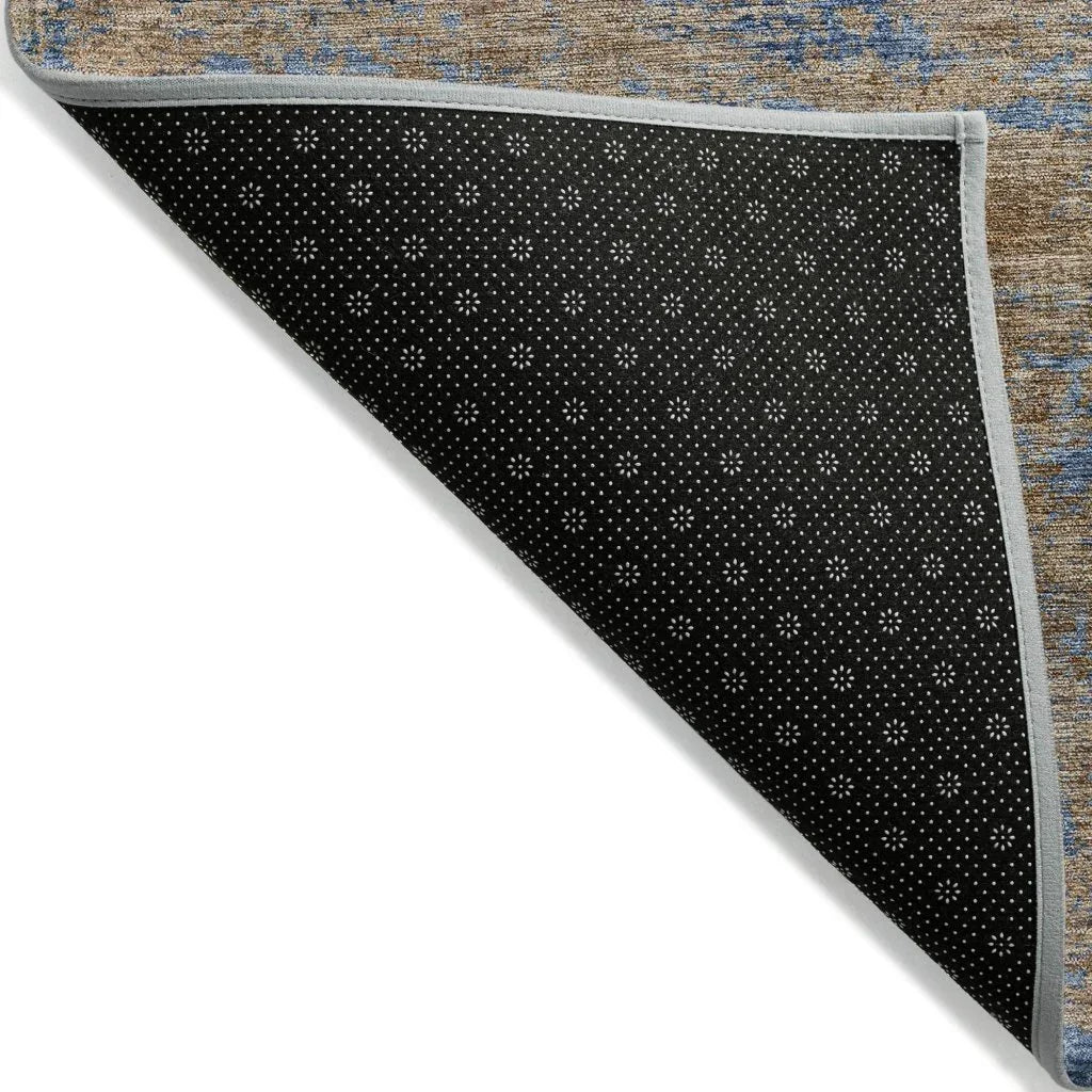 LOOMLAN Rugs Sonata Blue Washable Indoor-Outdoor Rug