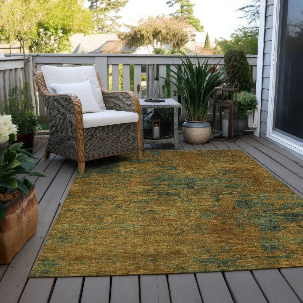LOOMLAN Rugs Sonata Orange Washable Indoor-Outdoor Rug