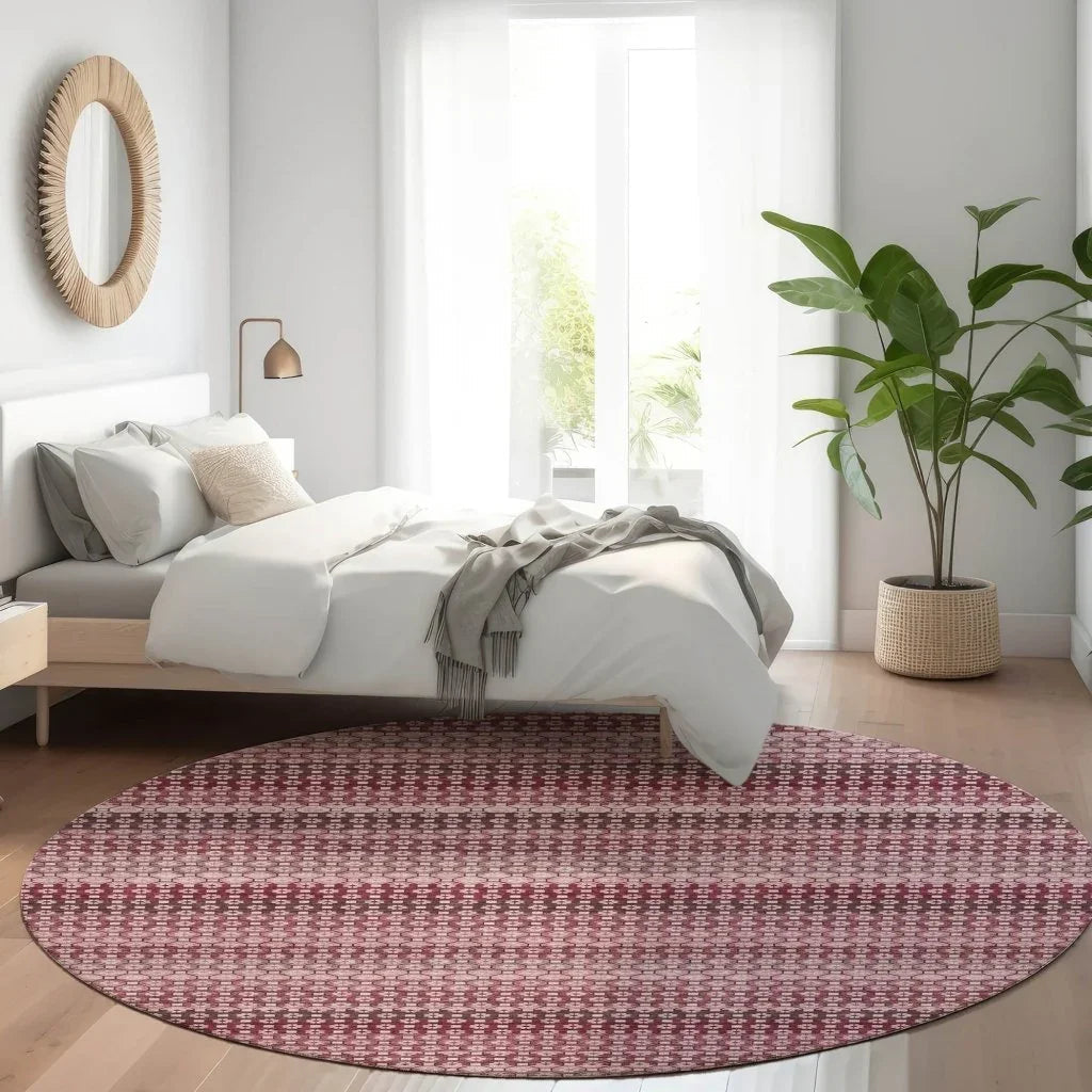 LOOMLAN Rugs Sonava Red Washable Indoor-Outdoor Rug