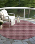 LOOMLAN Rugs Sonava Red Washable Indoor-Outdoor Rug