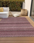 LOOMLAN Rugs Sonava Red Washable Indoor-Outdoor Rug