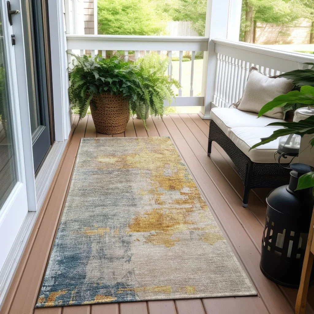 LOOMLAN Rugs Soraya Ivory Washable Indoor-Outdoor Rug