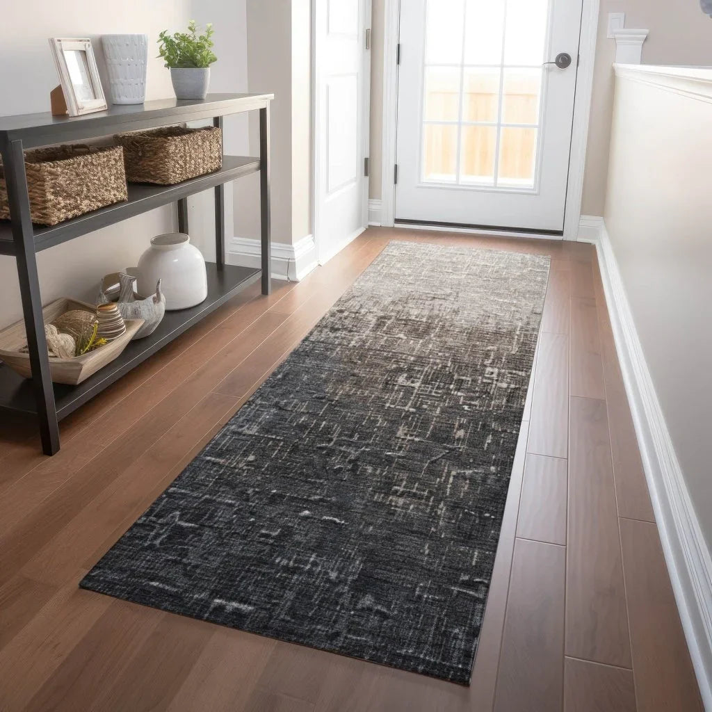 LOOMLAN Rugs Sorella Brown Washable Indoor-Outdoor Rug