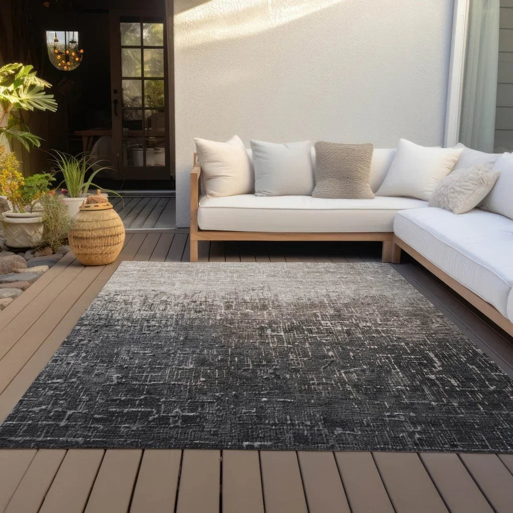 LOOMLAN Rugs Sorella Brown Washable Indoor-Outdoor Rug