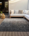 LOOMLAN Rugs Sorella Brown Washable Indoor-Outdoor Rug