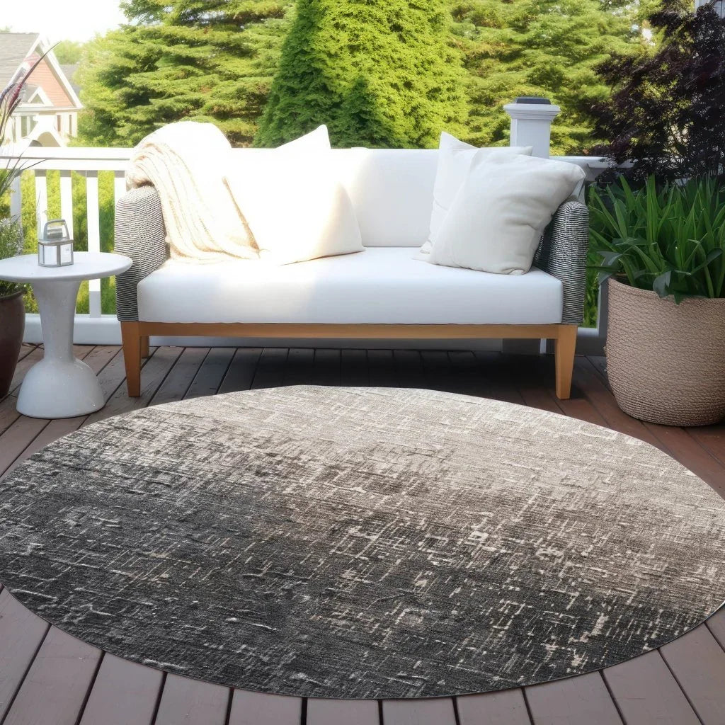 LOOMLAN Rugs Sorella Brown Washable Indoor-Outdoor Rug