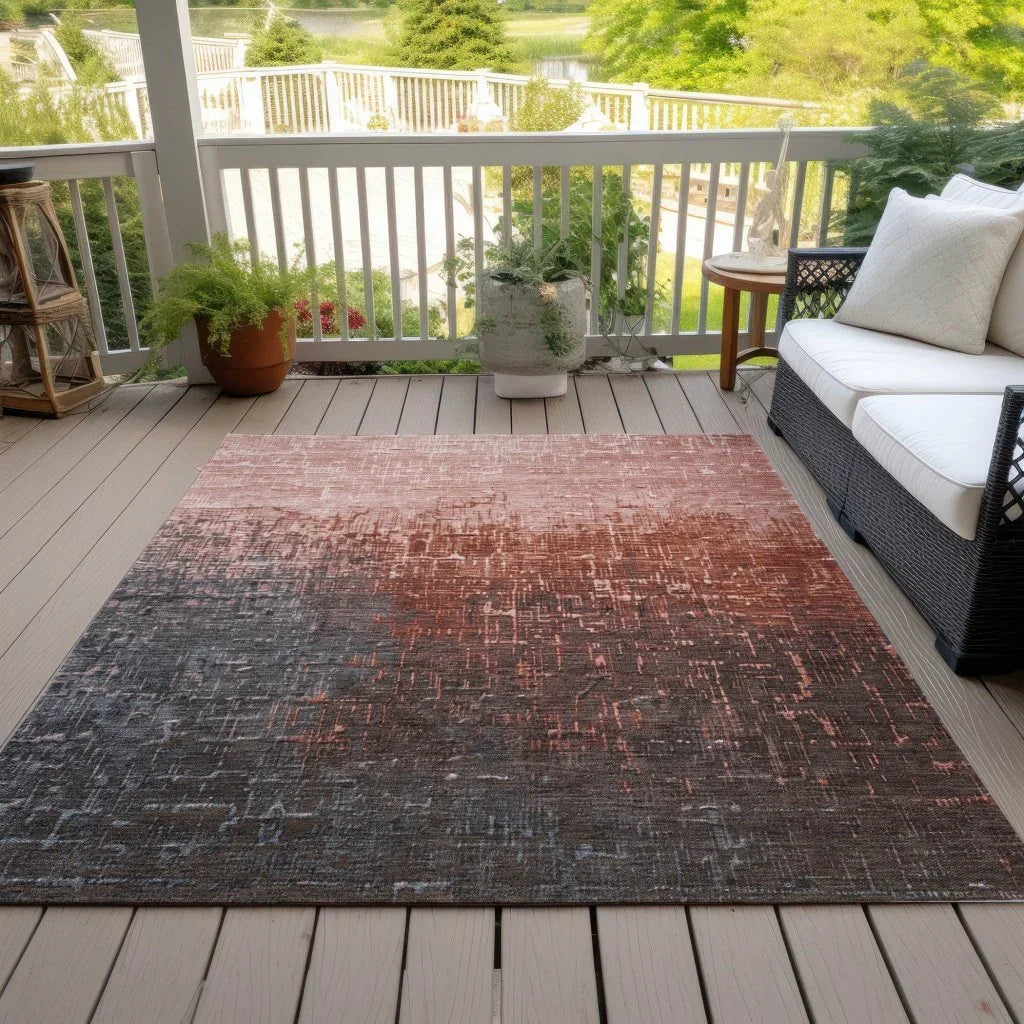 LOOMLAN Rugs Sorella Orange Washable Indoor-Outdoor Rug