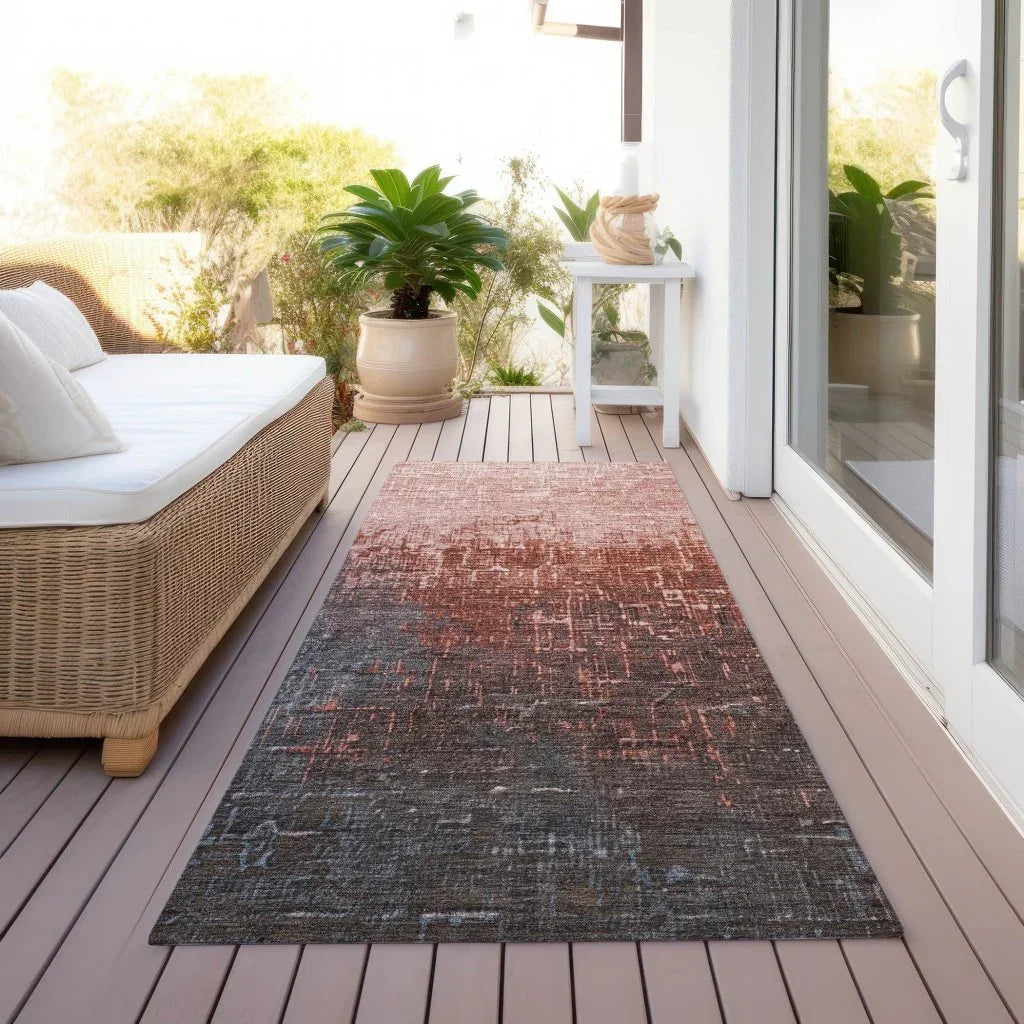 LOOMLAN Rugs Sorella Orange Washable Indoor-Outdoor Rug