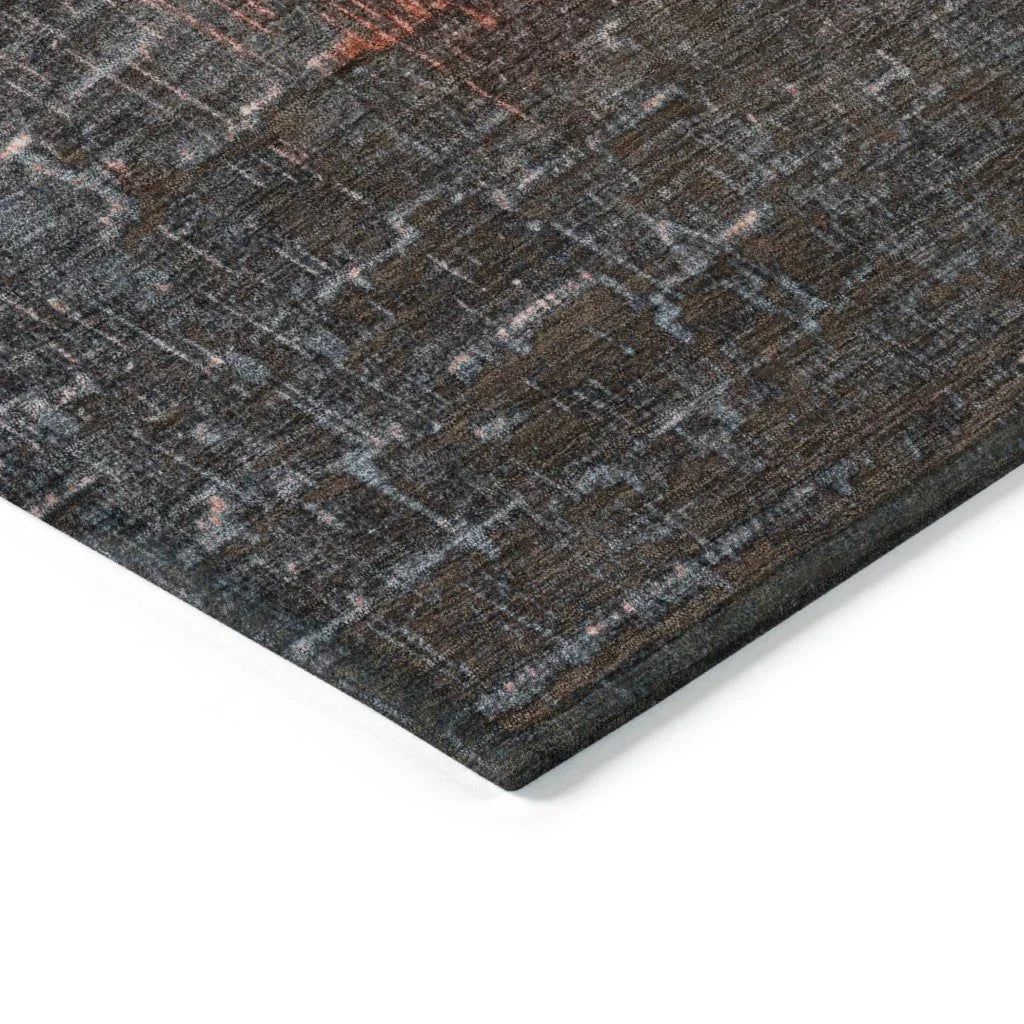 LOOMLAN Rugs Sorella Orange Washable Indoor-Outdoor Rug
