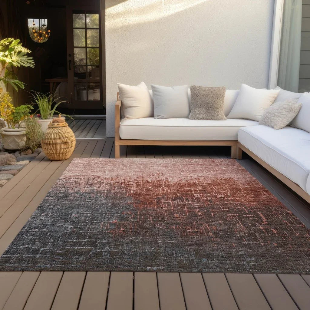 LOOMLAN Rugs Sorella Orange Washable Indoor-Outdoor Rug