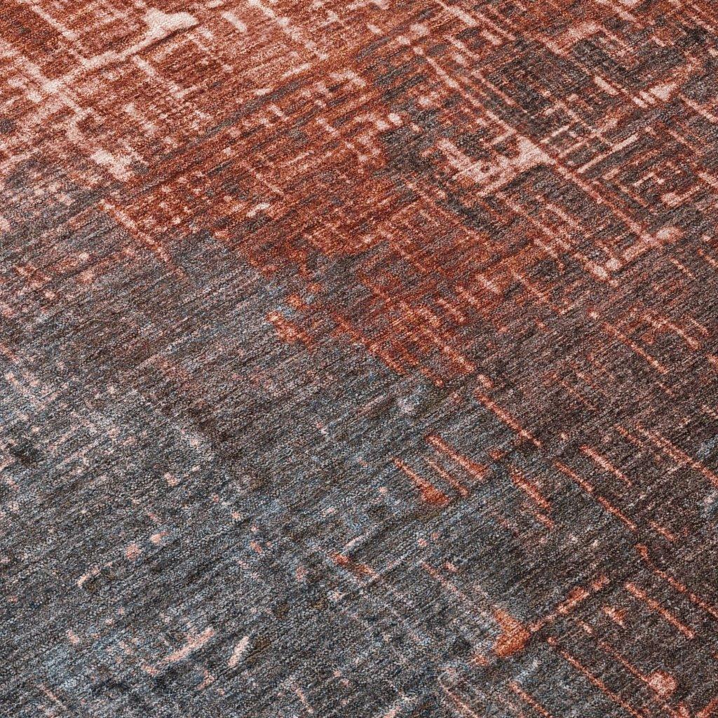 LOOMLAN Rugs Sorella Orange Washable Indoor-Outdoor Rug