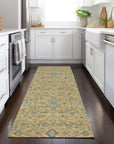 LOOMLAN Rugs Soren Orange Washable Indoor-Outdoor Rug