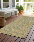 LOOMLAN Rugs Soren Orange Washable Indoor-Outdoor Rug