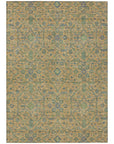 LOOMLAN Rugs Soren Orange Washable Indoor-Outdoor Rug
