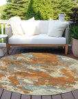 LOOMLAN Rugs Sorrin Orange Washable Indoor-Outdoor Rug