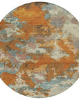 LOOMLAN Rugs Sorrin Orange Washable Indoor-Outdoor Rug