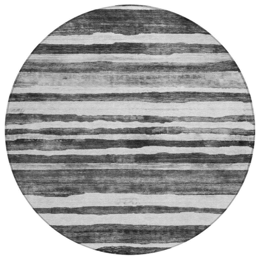 LOOMLAN Rugs Spinava Gray Washable Indoor-Outdoor Rug