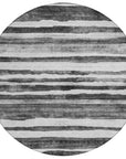 LOOMLAN Rugs Spinava Gray Washable Indoor-Outdoor Rug