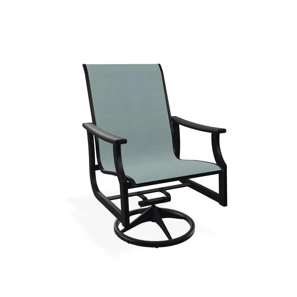 St. Catherine Swivel Rocker Marine Grade Polymer Arms-Outdoor Accent Chairs-Telescope-LOOMLAN