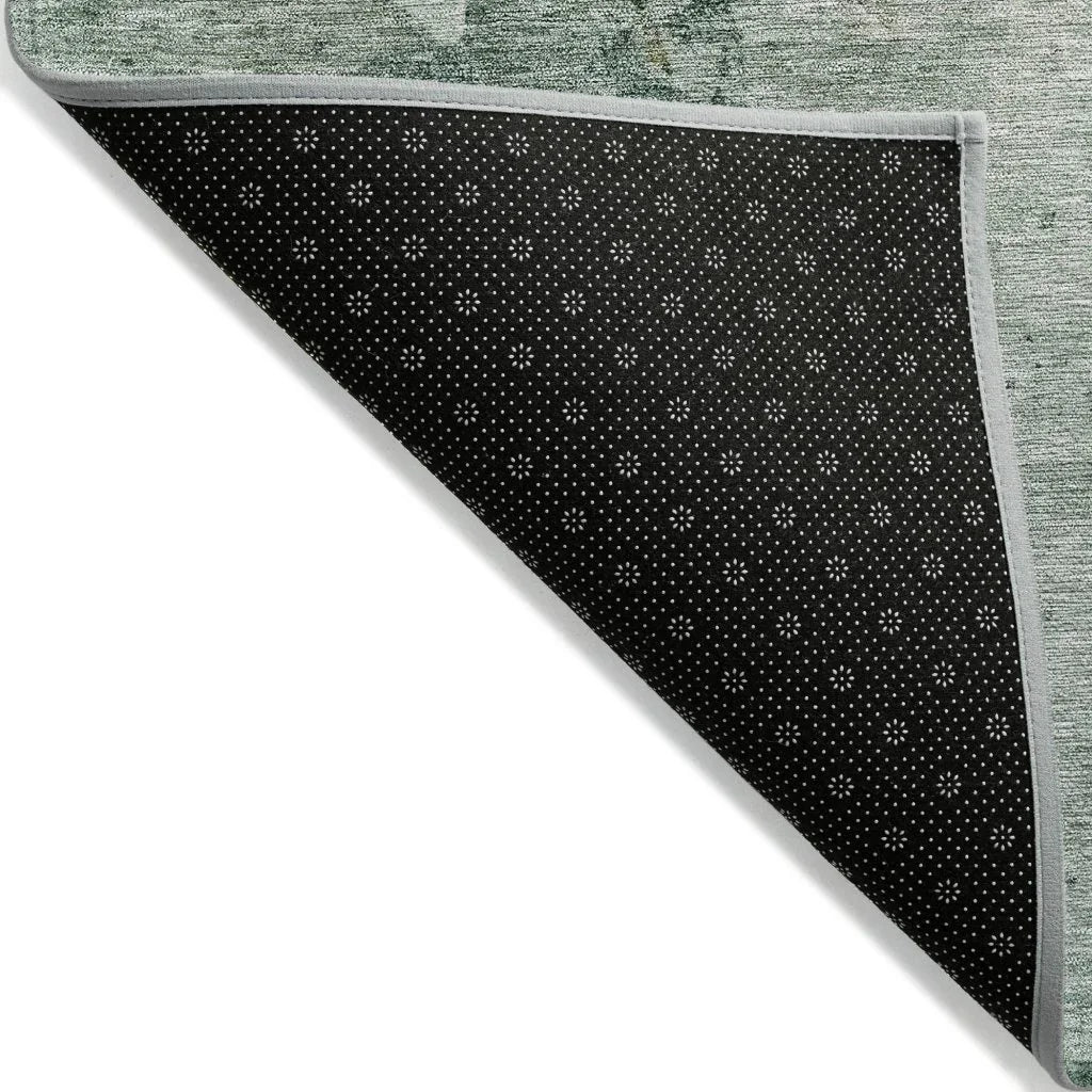 LOOMLAN Rugs Stanley Blue Washable Indoor-Outdoor Rug
