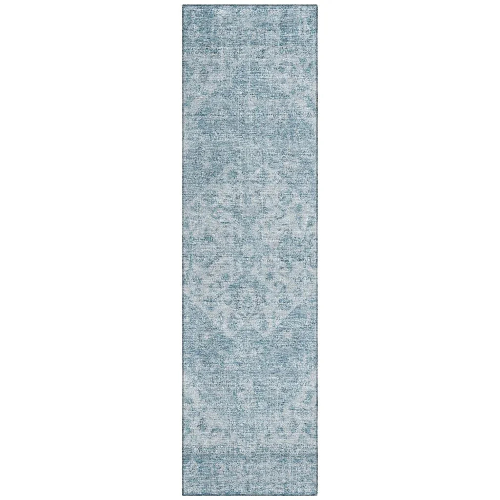 LOOMLAN Rugs Stockholm Blue Washable Indoor-Outdoor Rug