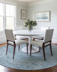 LOOMLAN Rugs Stockholm Blue Washable Indoor-Outdoor Rug