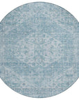 LOOMLAN Rugs Stockholm Blue Washable Indoor-Outdoor Rug