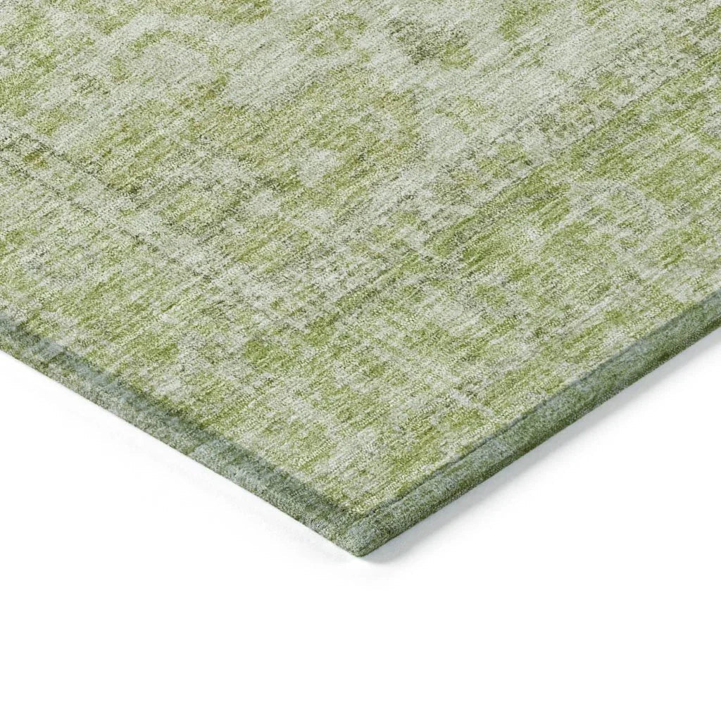 LOOMLAN Rugs Stockholm Green Washable Indoor-Outdoor Rug