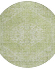 LOOMLAN Rugs Stockholm Green Washable Indoor-Outdoor Rug