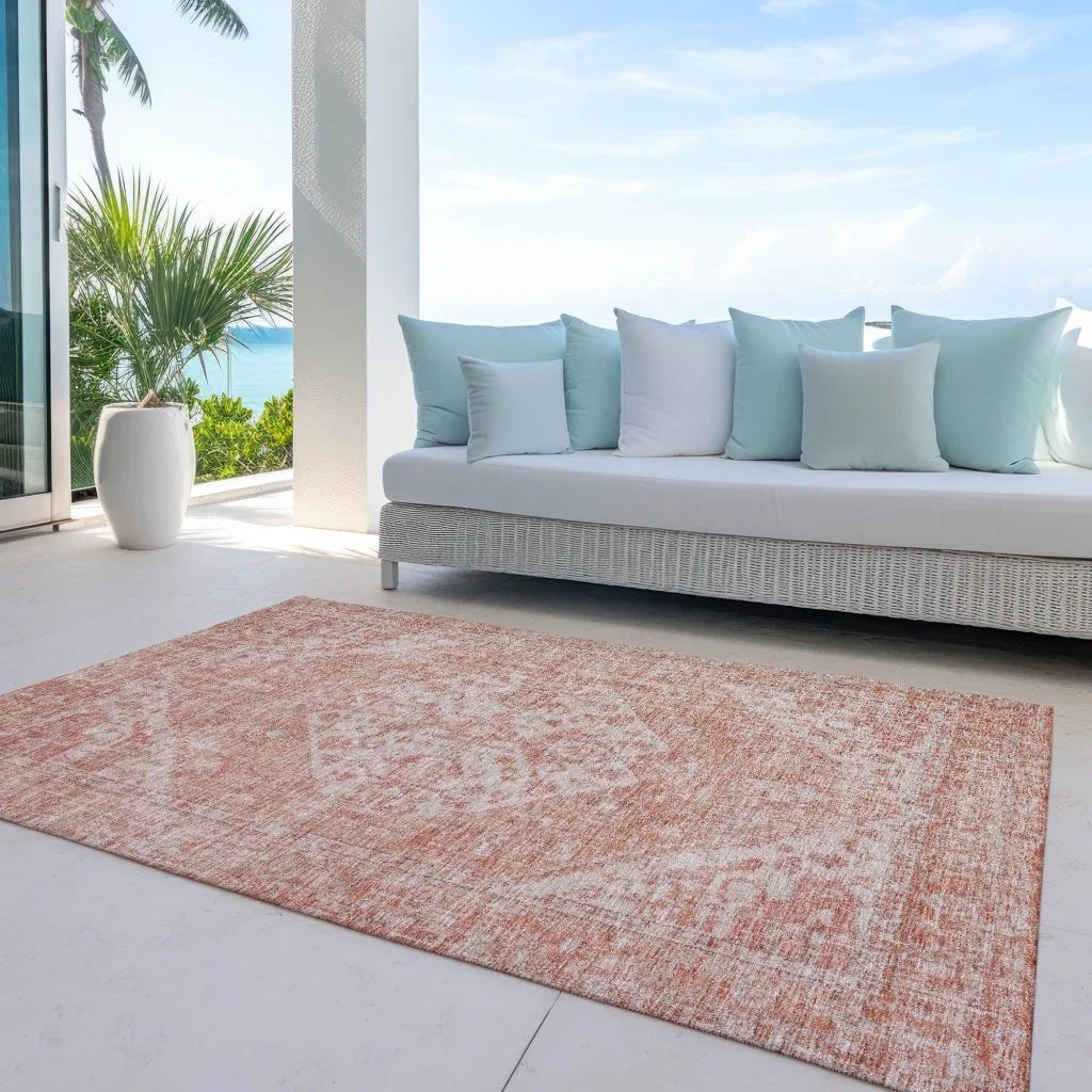 LOOMLAN Rugs Stockholm Orange Washable Indoor-Outdoor Rug
