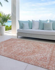 LOOMLAN Rugs Stockholm Orange Washable Indoor-Outdoor Rug