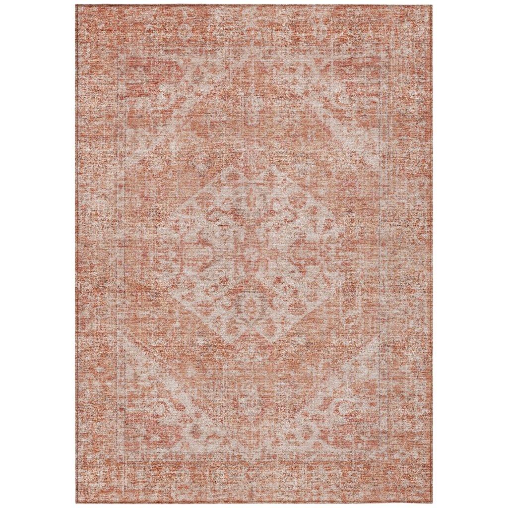 LOOMLAN Rugs Stockholm Orange Washable Indoor-Outdoor Rug
